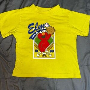 Vintage Y2K Sesame Street‎ Elmo All-Star Yellow T-Shirt
